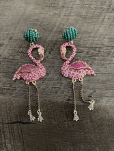 Load image into Gallery viewer, Fab Flamingo Earrings
