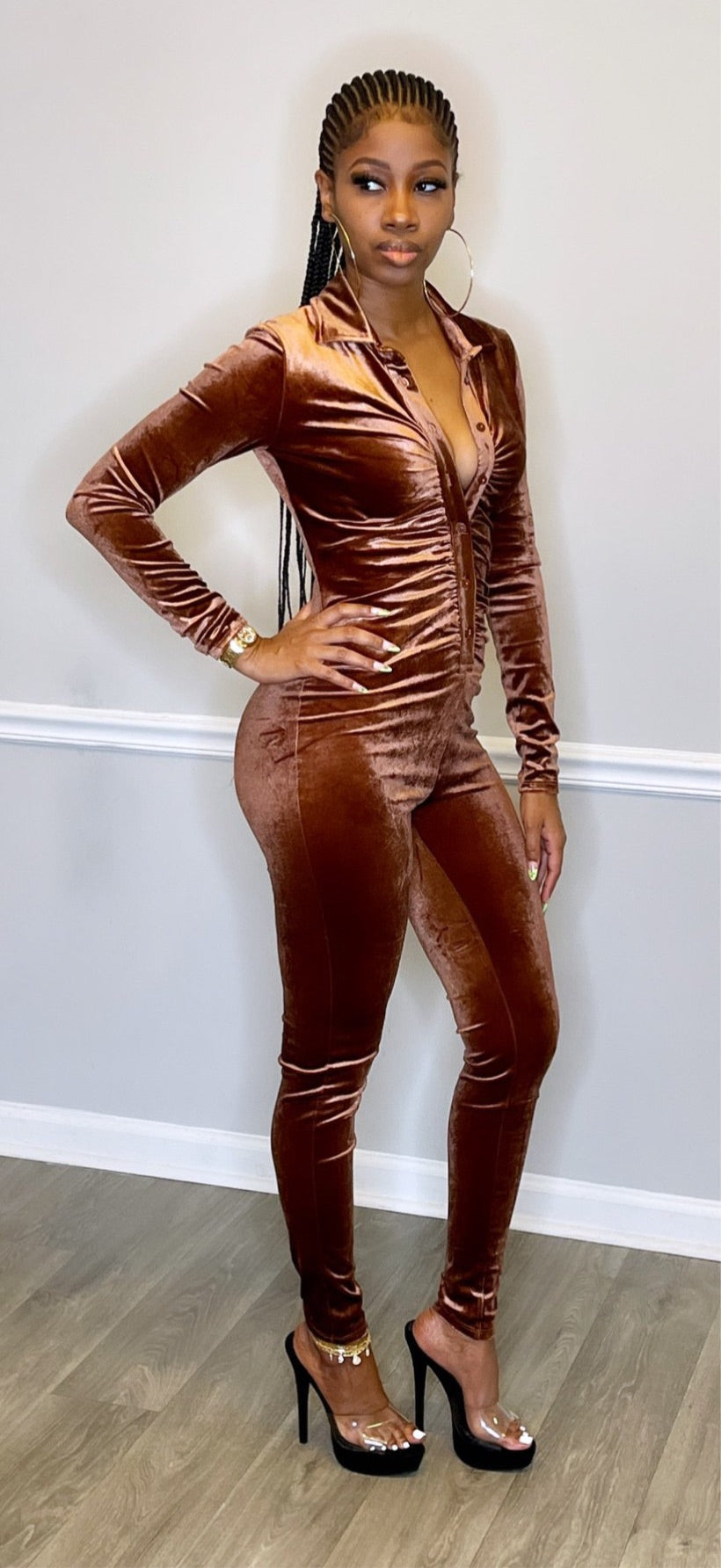 Velour My Body Jumpsuit